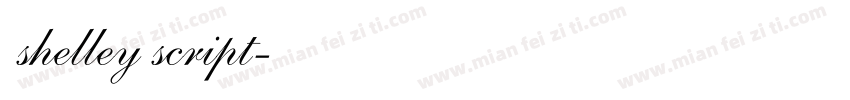 shelley script字体转换